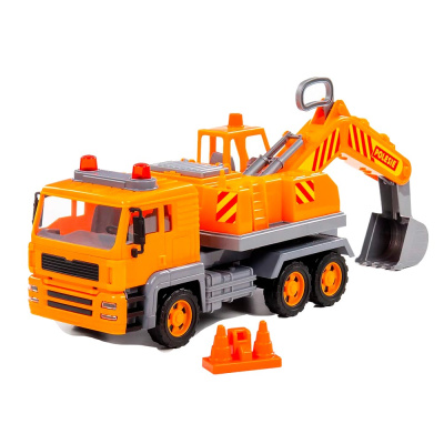 Автомобиль экскаватор Алмаз 2 инерционный Полесье 87911 1